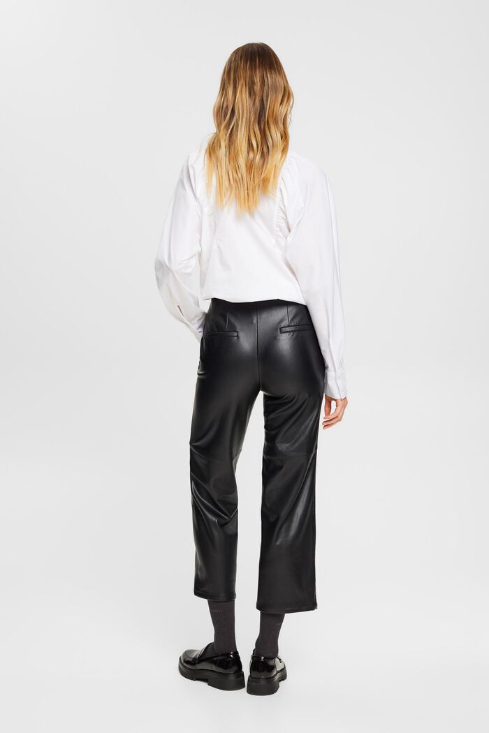 Cropped-Hose in Lederoptik