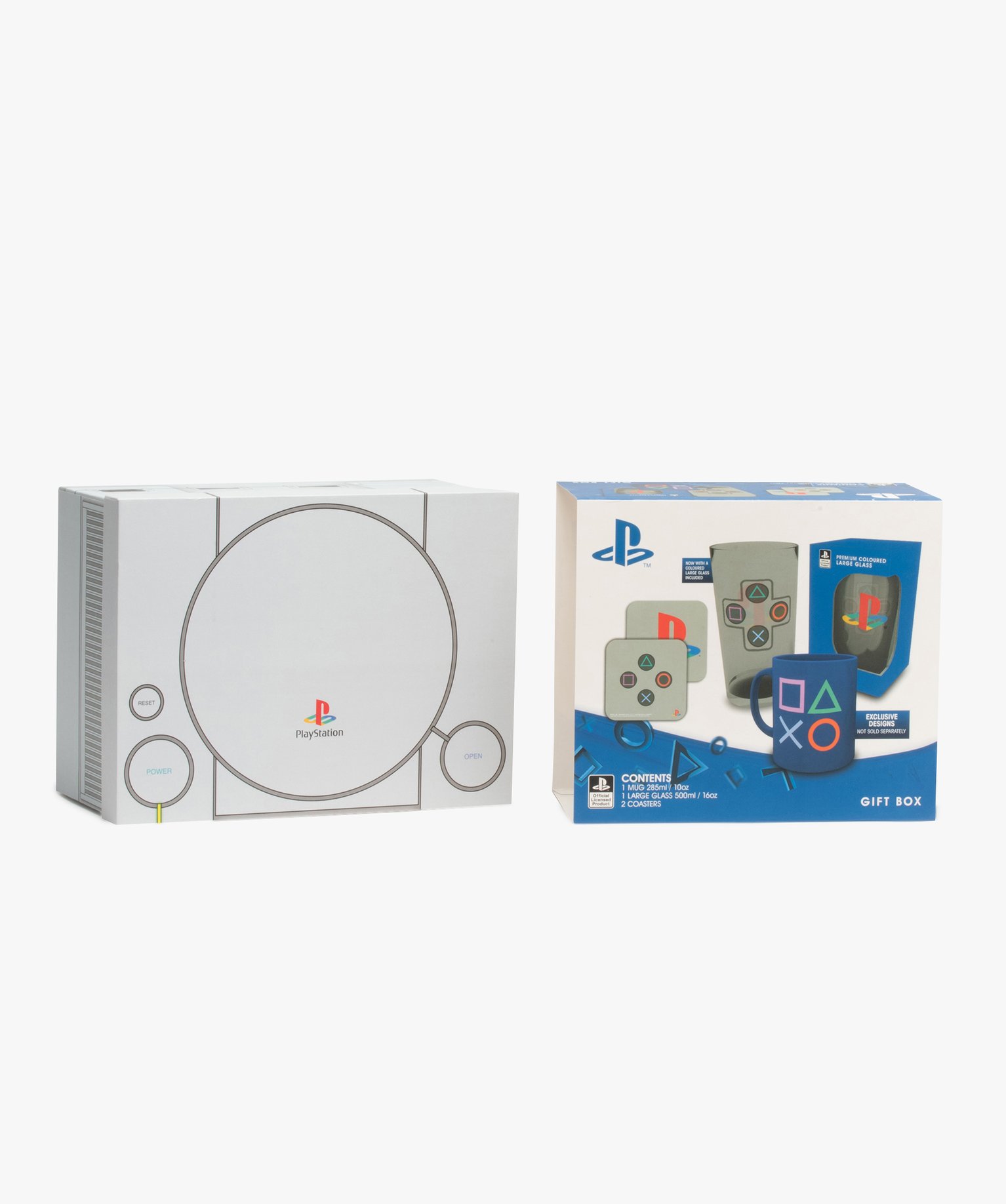Coffret cadeau 4 pièces : 1 mug + 1 verre + 2 sous-verre - ... gris | GEMO