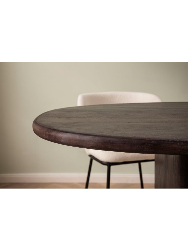 KADIMA DESIGN Esszimmertisch 180x90x75 cm Akazie Massivholz Dunkelbraun Esstisch in Braun günstig kaufen onesize