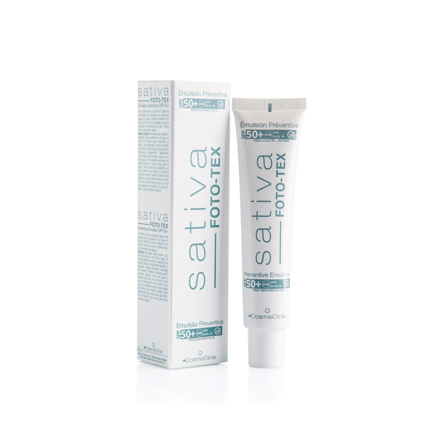 Sativa Foto-Tex Forebyggende Emulsion SPF 50+