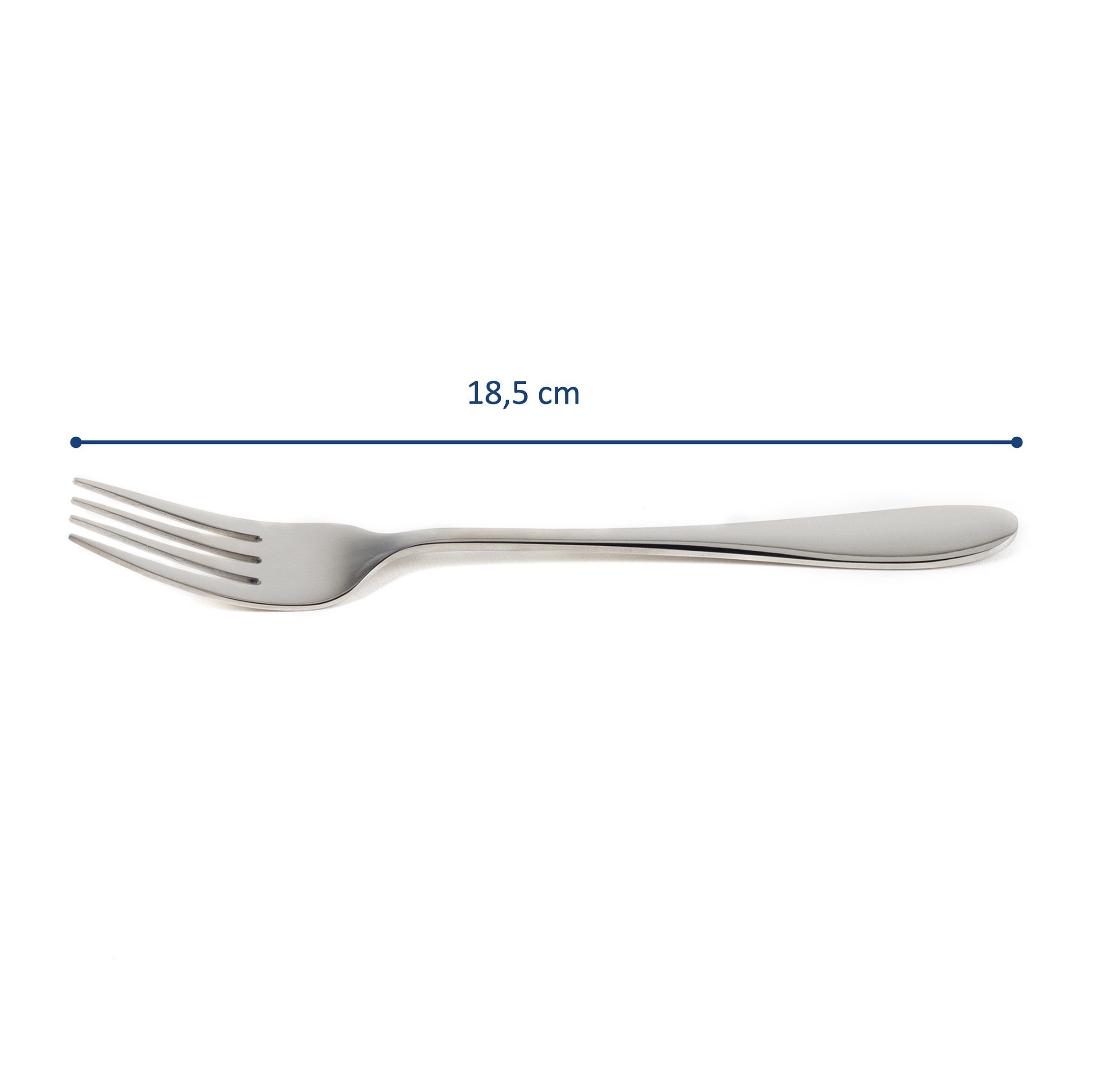Hanseküche Steakbesteck Steakbesteck 12-teilig, 18/10 Edelstahl, für 6 Personen