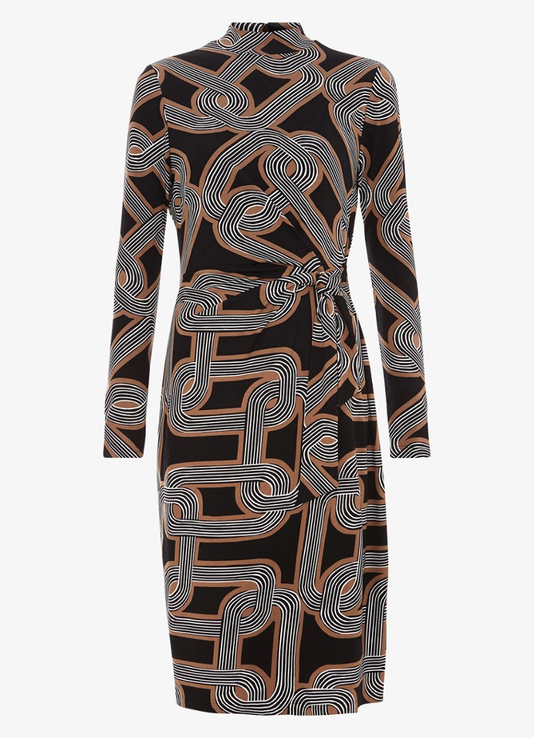 Rochie mini tricotată Phase Eight Margot cu imprimeu grafic
