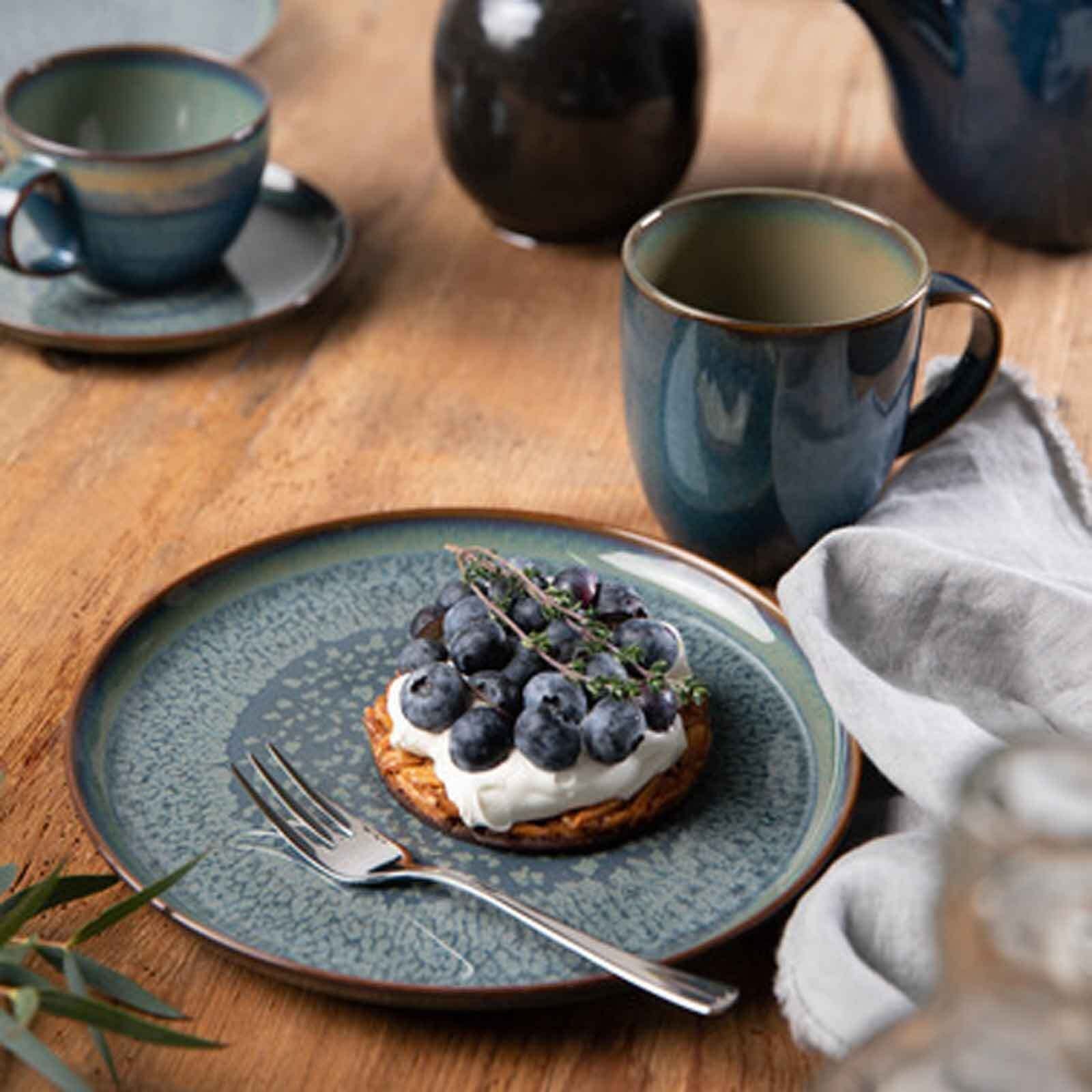 Villeroy & Boch Kombiservice Crafted Breeze Frühstücks-Set 6er Set (6-tlg), Porzellan