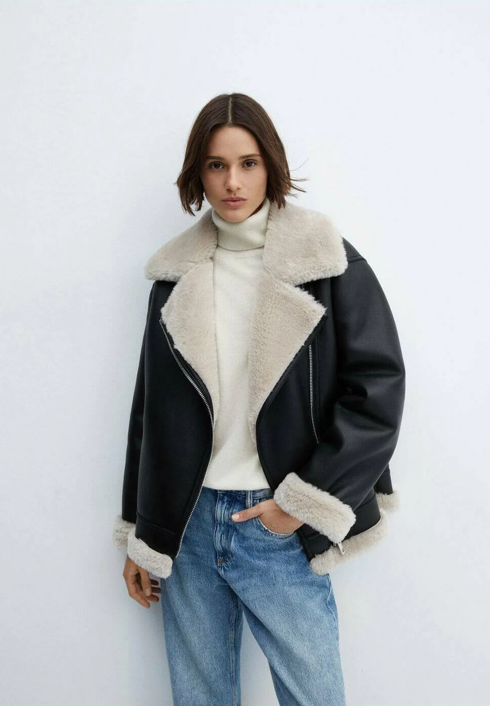 Mango ADRI - Chaqueta de piel sintética