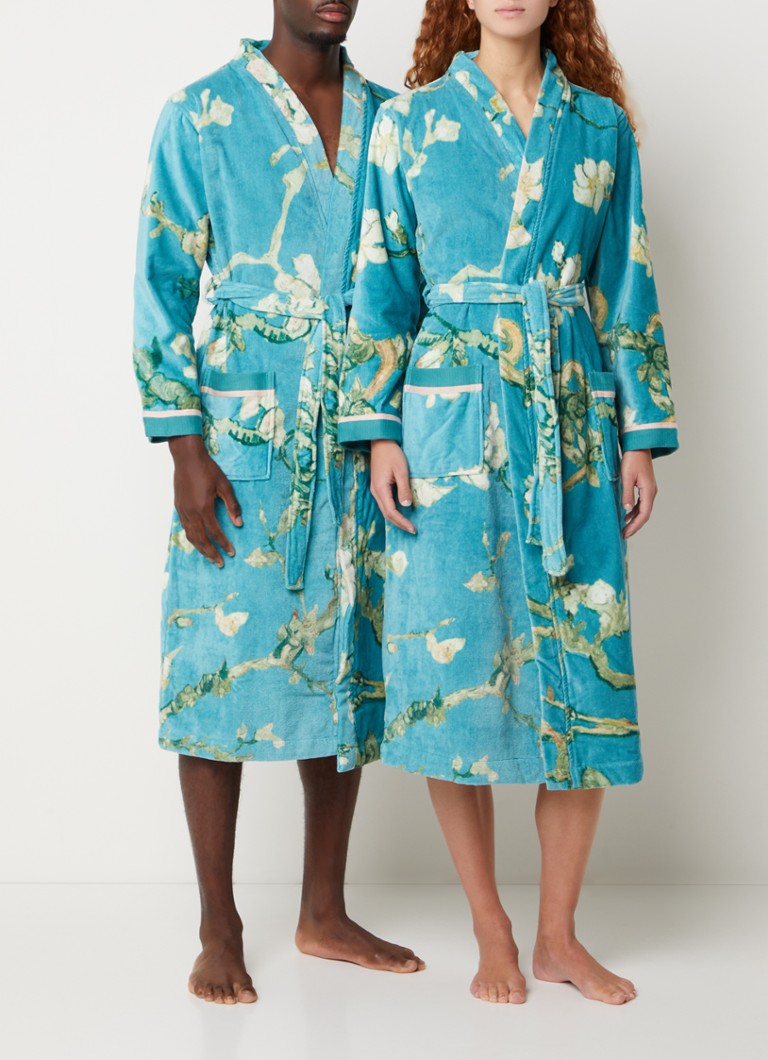 Van Gogh Museum Blossom cotton bathrobe with floral print