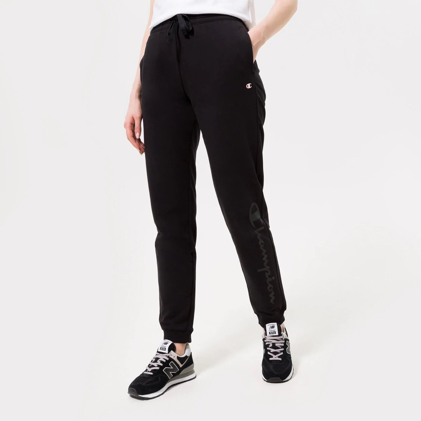 CHAMPION HOSE RIB CUFF PANTS Schwarz
