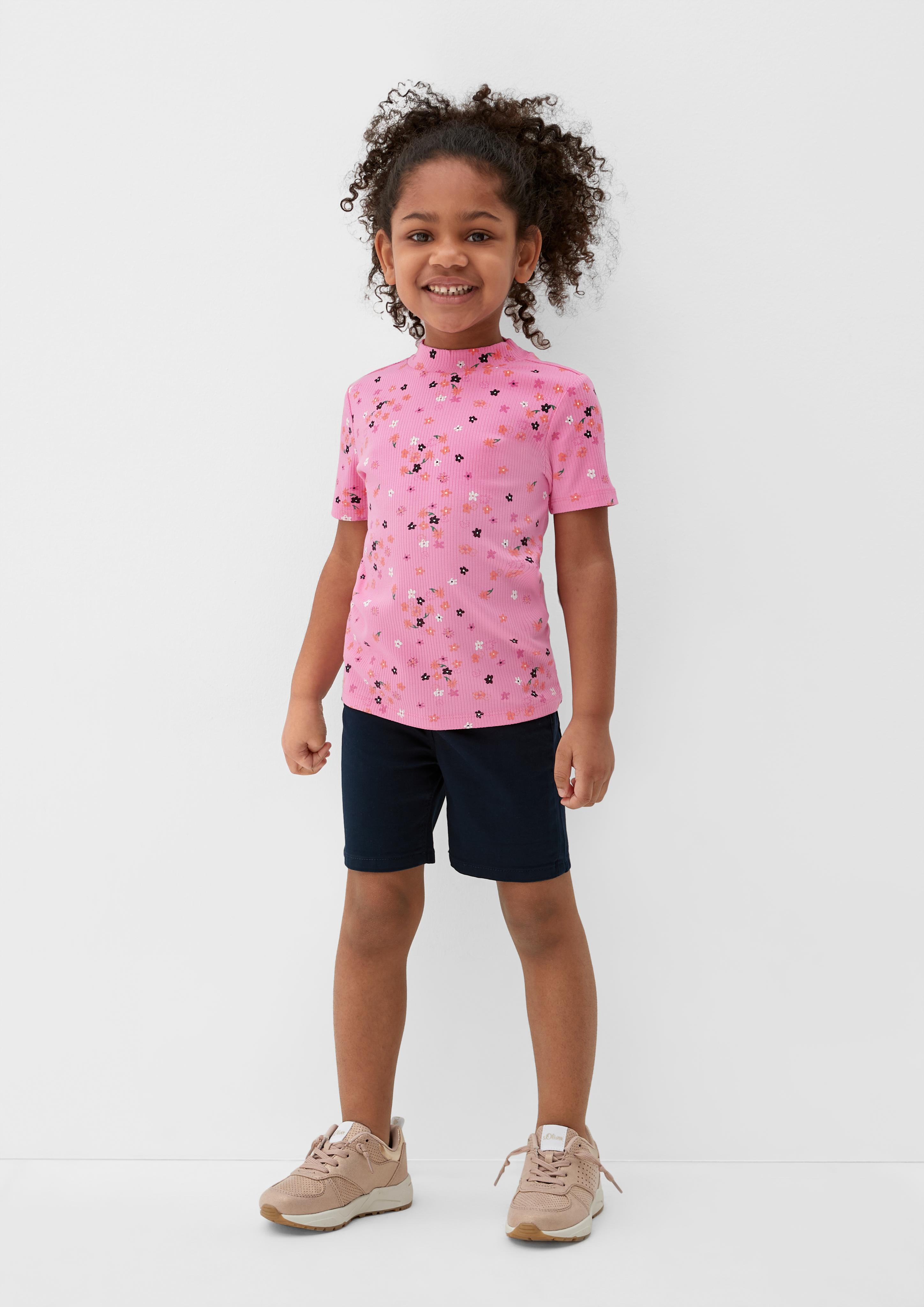 Rippshirt mit Allover-Print  2127417-44A4