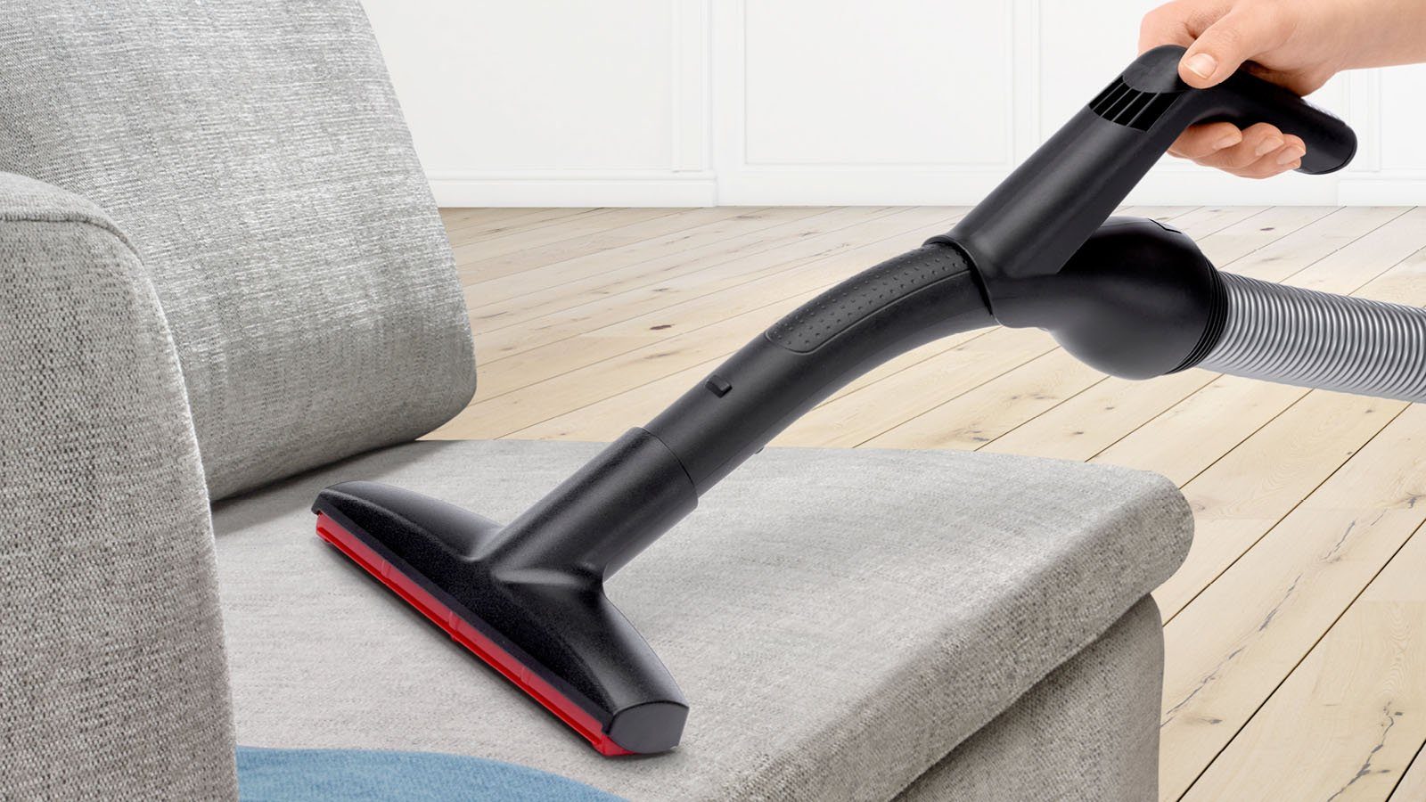 BOSCH Bodenstaubsauger BGB75X494, Serie 8, blau, 650 W, mit Beutel, inkl. Hartbodendüse, extra langes Kabel, leise