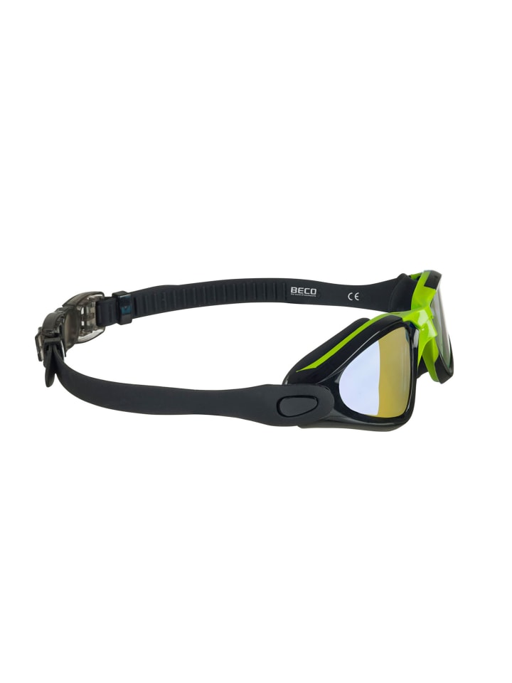 BECO the world of aquasports Schwimmbrille CALAIS MIRROR in schwarz-grün günstig kaufen onesize