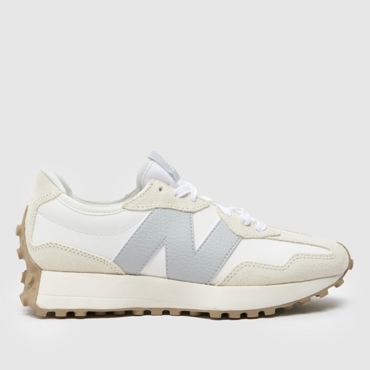 New Balance 327 träningsskor i vitt och grått