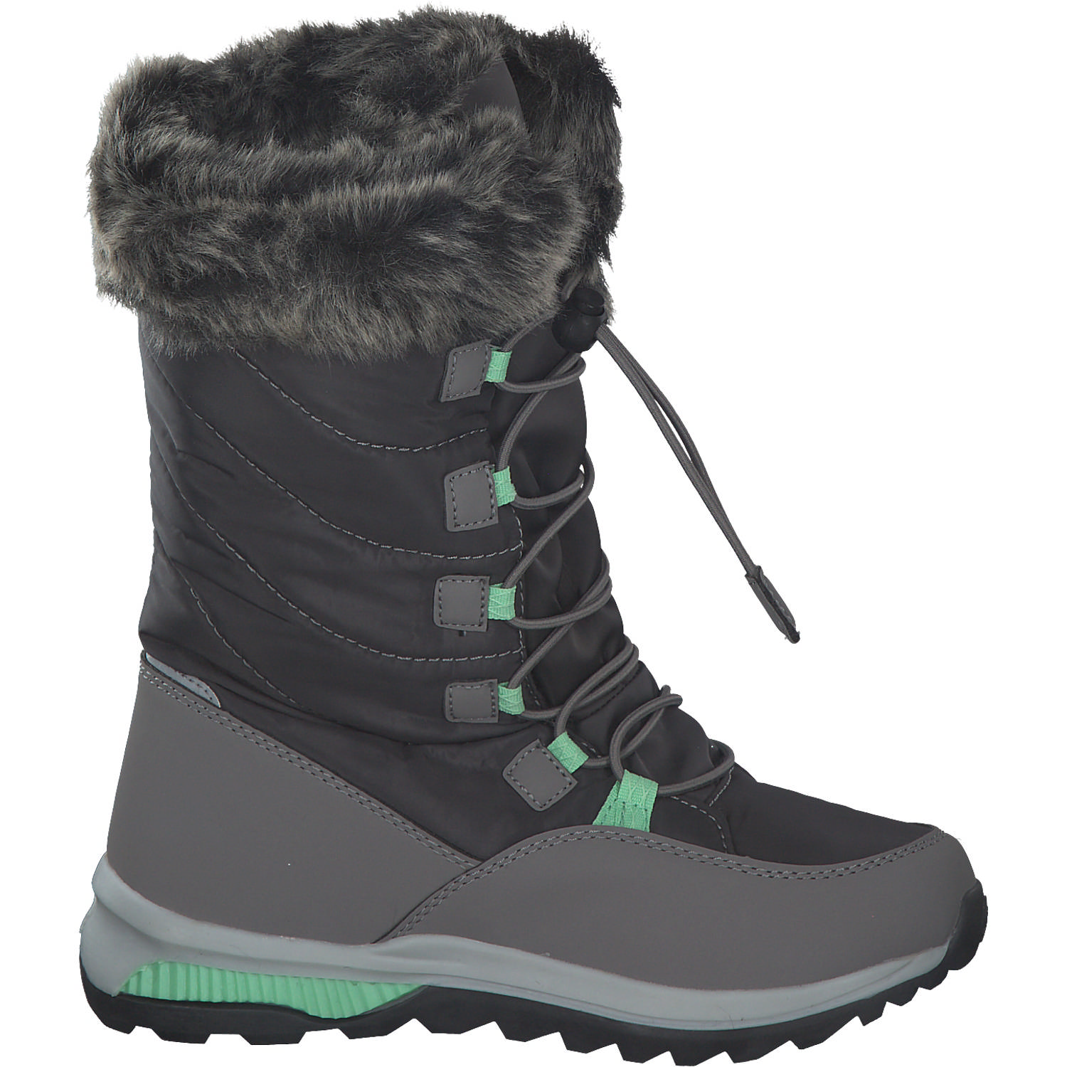 Kamik Prairie NF8057/NF4057, Winterstiefel, Kinder, charcoal/green