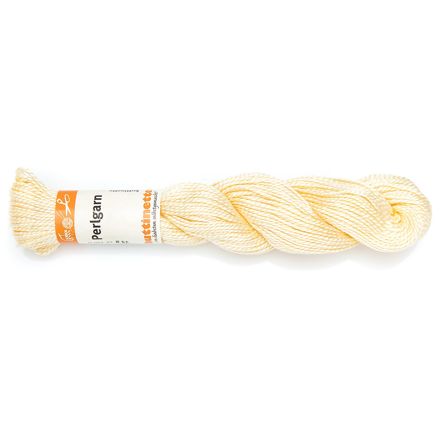 buttinette Perlgarn, weizengelb, 25g-Strang