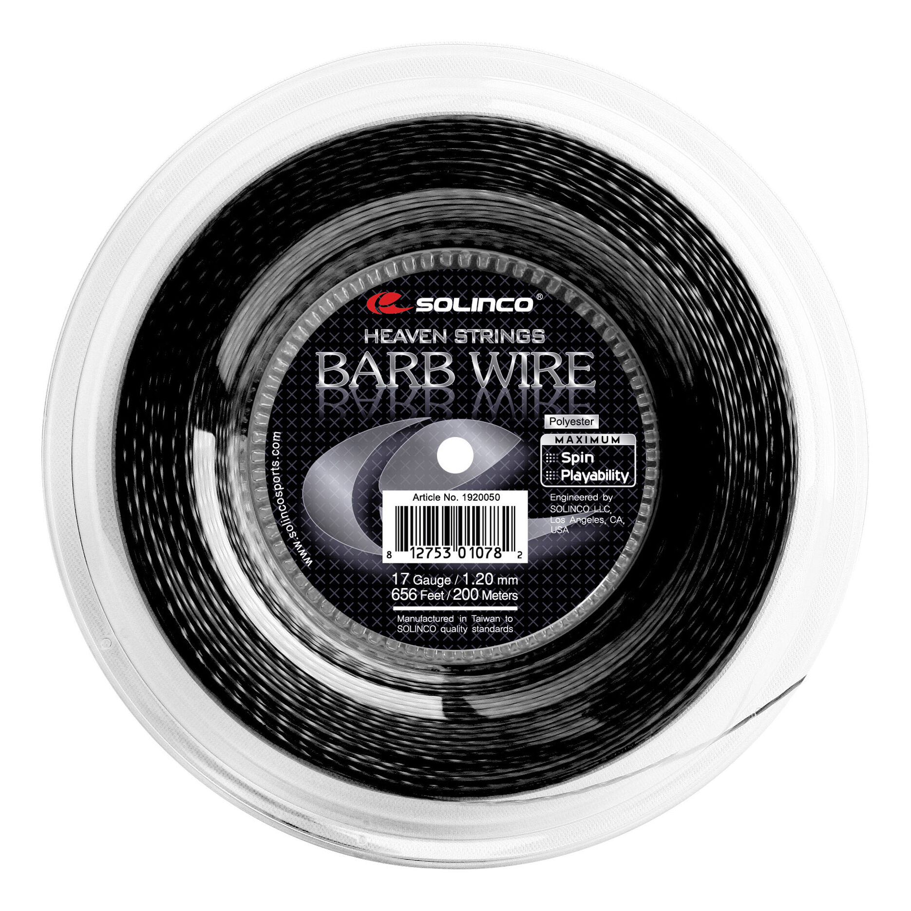 Barb Wire Saitenrolle 200m - Schwarz