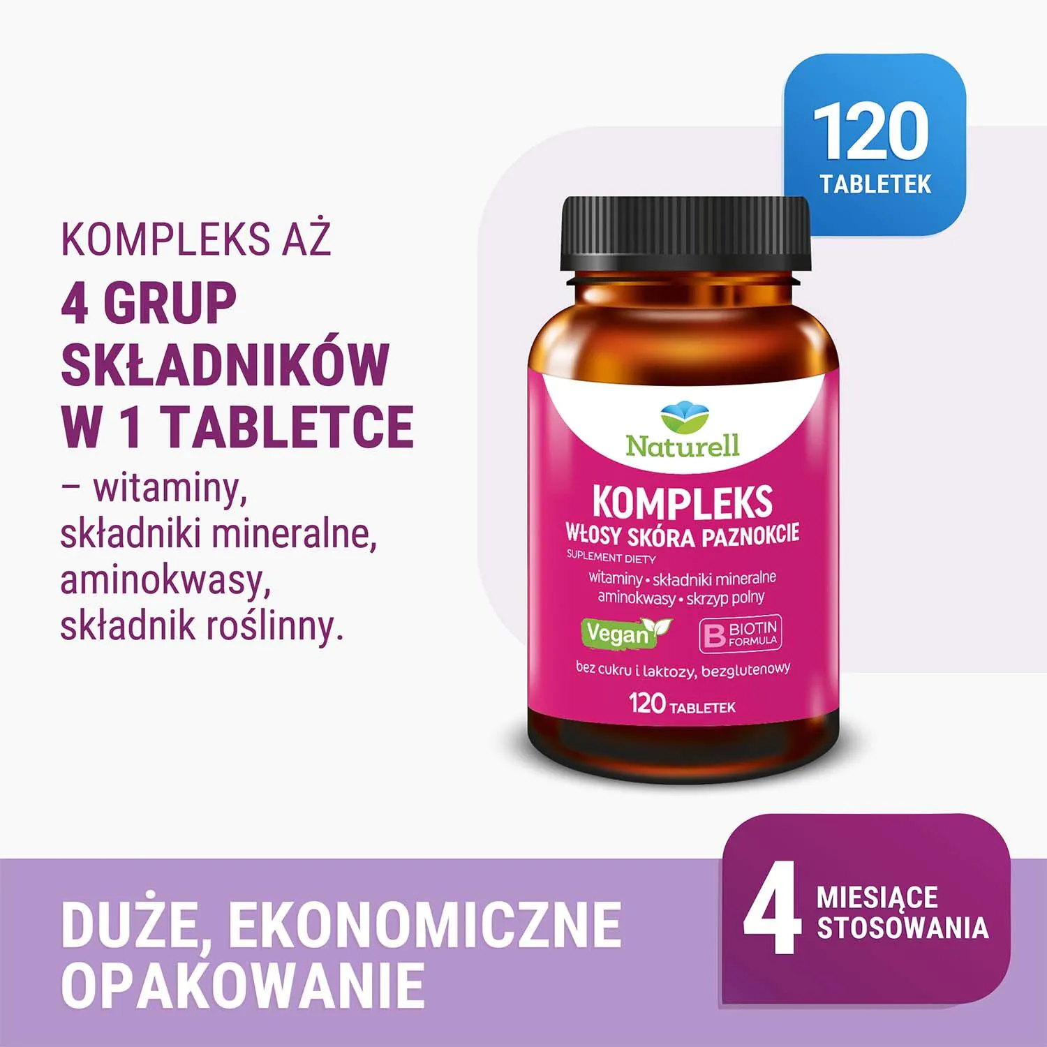 Naturell Complex Kosa Koža Nokti 120 tableta
