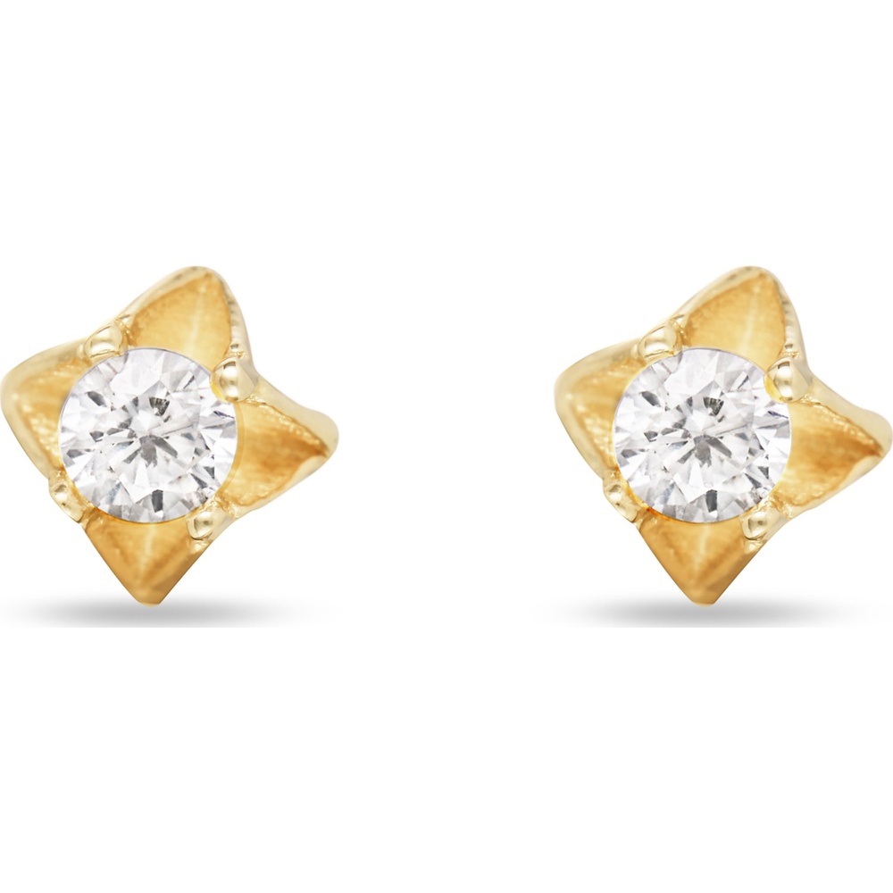 FAVS Boucles d'oreilles à fermoir à poussette 375 Or jaune Boucles d'oreilles