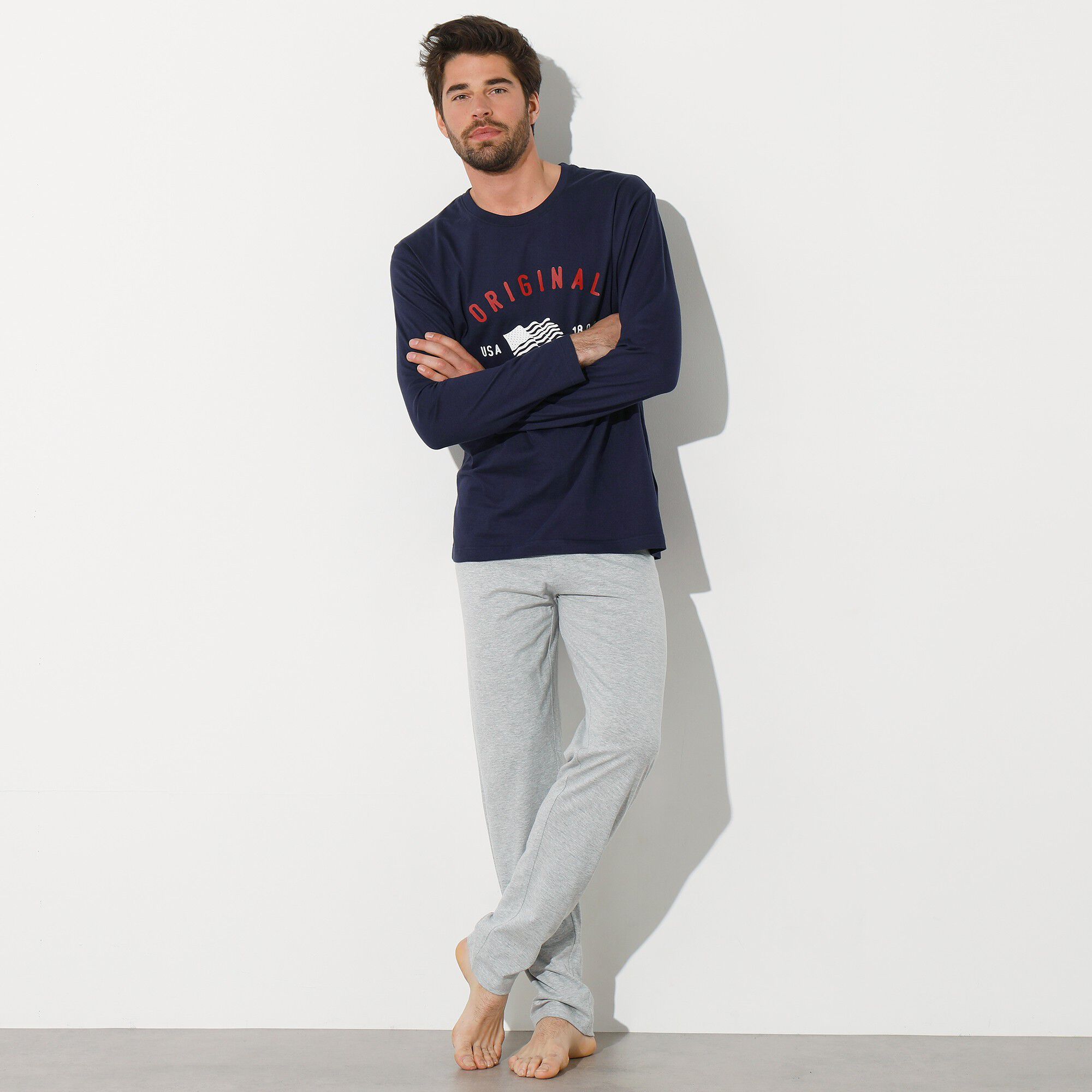 Tee-shirt de pyjama manches longues imprimé