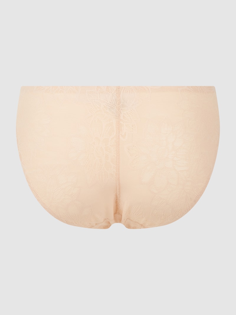 Bustier mit Spitze in hellbraun