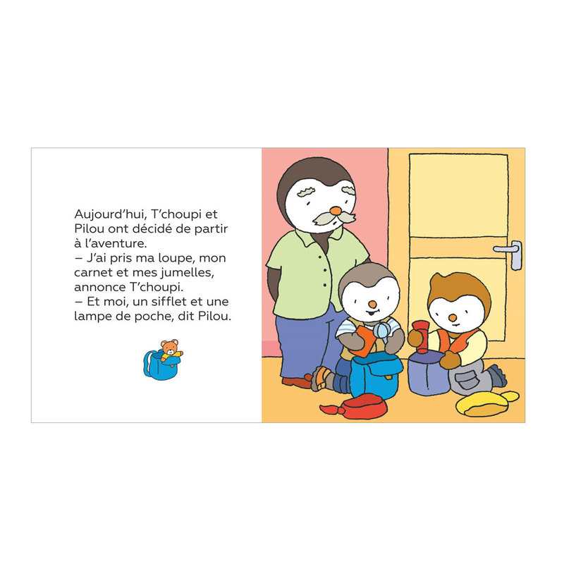 Livre T'choupi part à l'aventure - Nathan Jeunesse