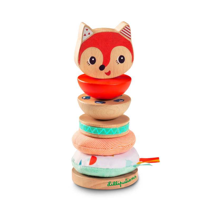 Pyramide bois et tissu Alice Lilliputiens