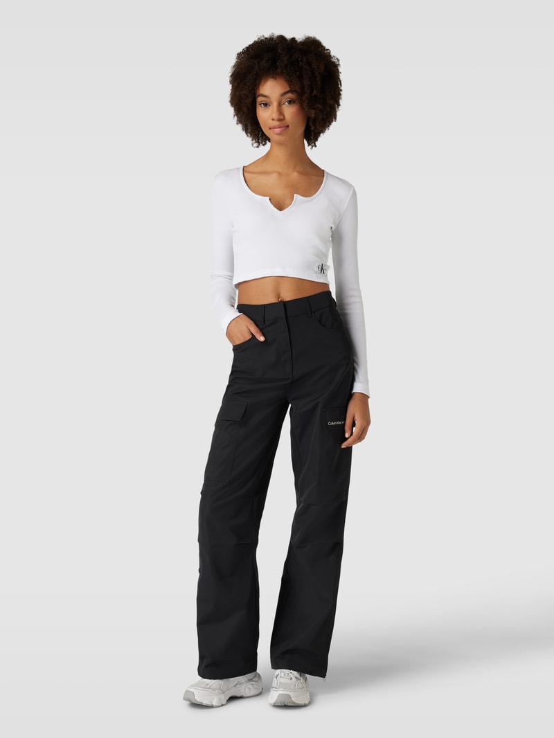 Cargohose mit Pattentaschen in black