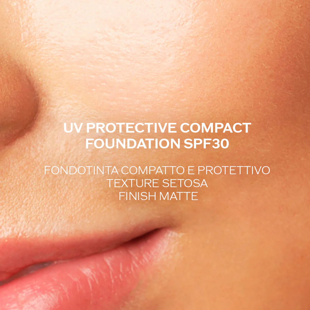 Fond de ten compact cu protecție UV SPF30 - Machiaj cu protecție solară pentru față, Fond de ten compact, Fond de ten pudră