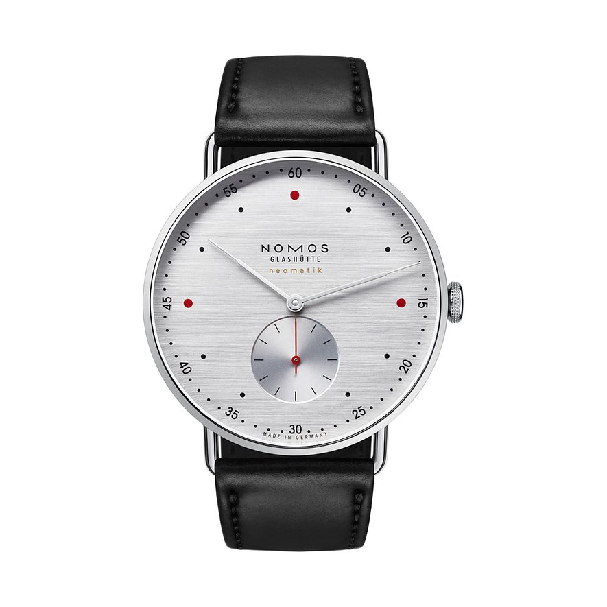 Nomos Glashütte Unisexuhr Metro neomatik 39 silvercut