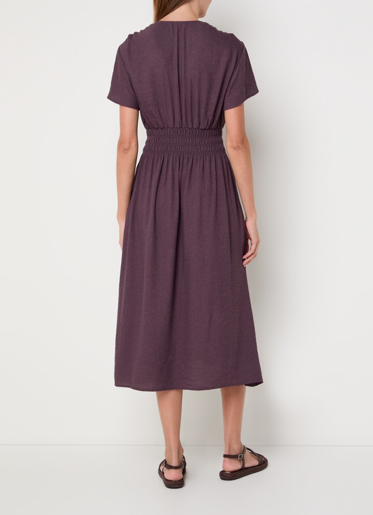 Sessùn Galaya midi shirt dress with smocking