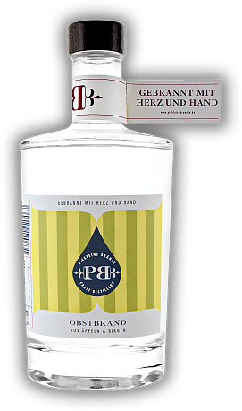 Piekfeine Brände Obstbrand aus Äpfeln und Birnen Piekfeine Brände Obstbrand aus Äpfeln und Birnen  0,5	 Liter - Vol 40%