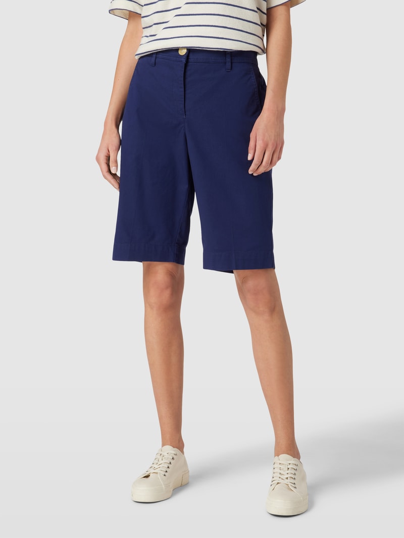 Bermudas mit Bügelfalten Modell 'VERA' in marineblau