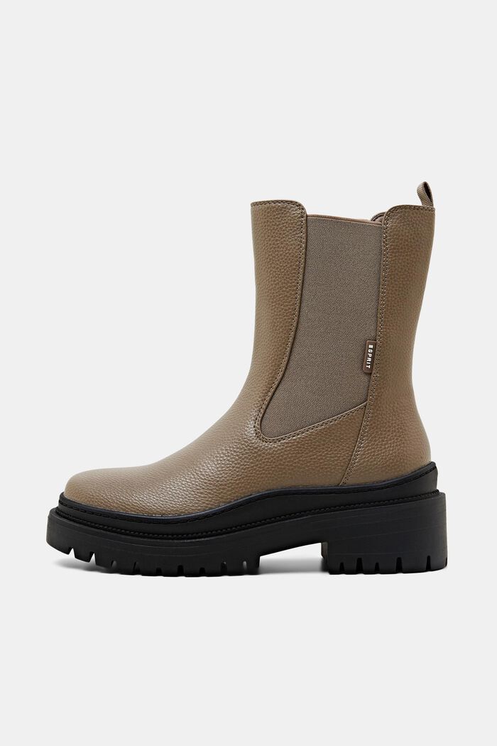 Grobe Boots in Lederoptik
