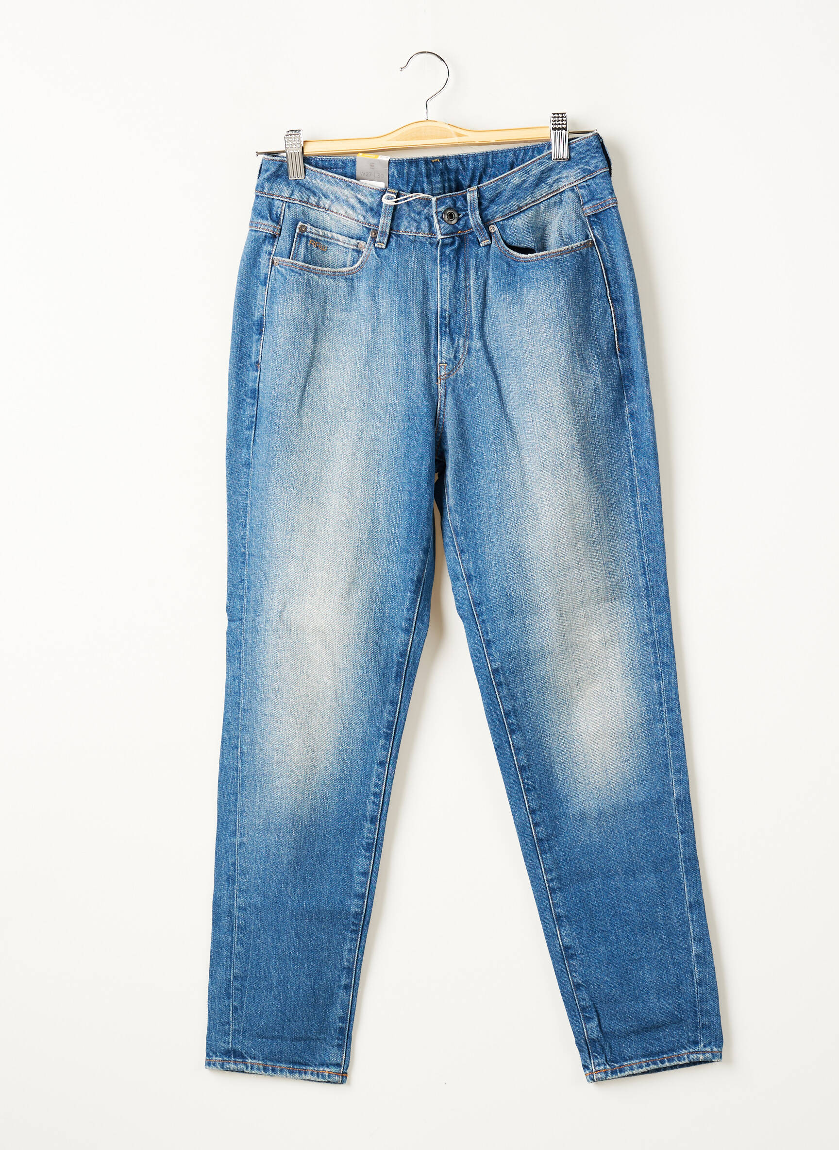 G Star Jeans Coupe Droite Femme couleur bleu