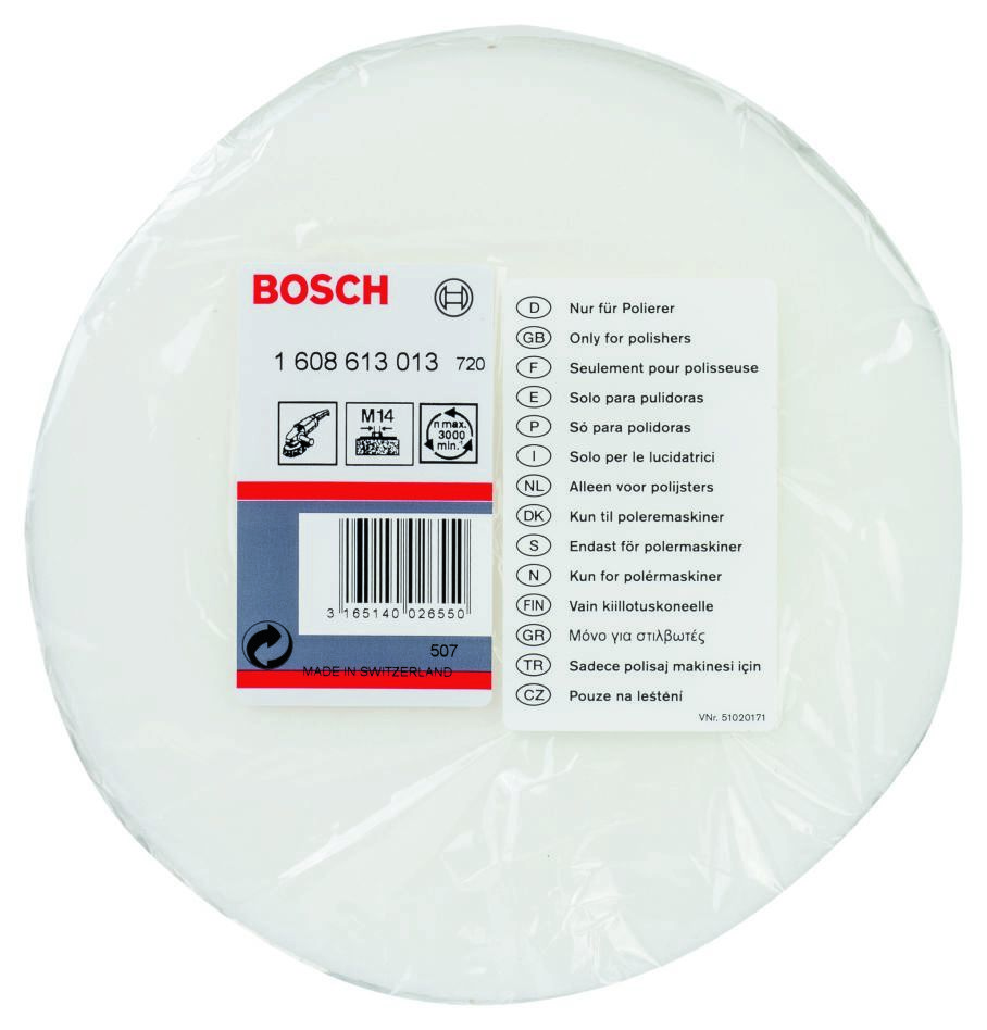 Bosch Blue Zubehör 1608613013 Polierschwamm 160 mm M14