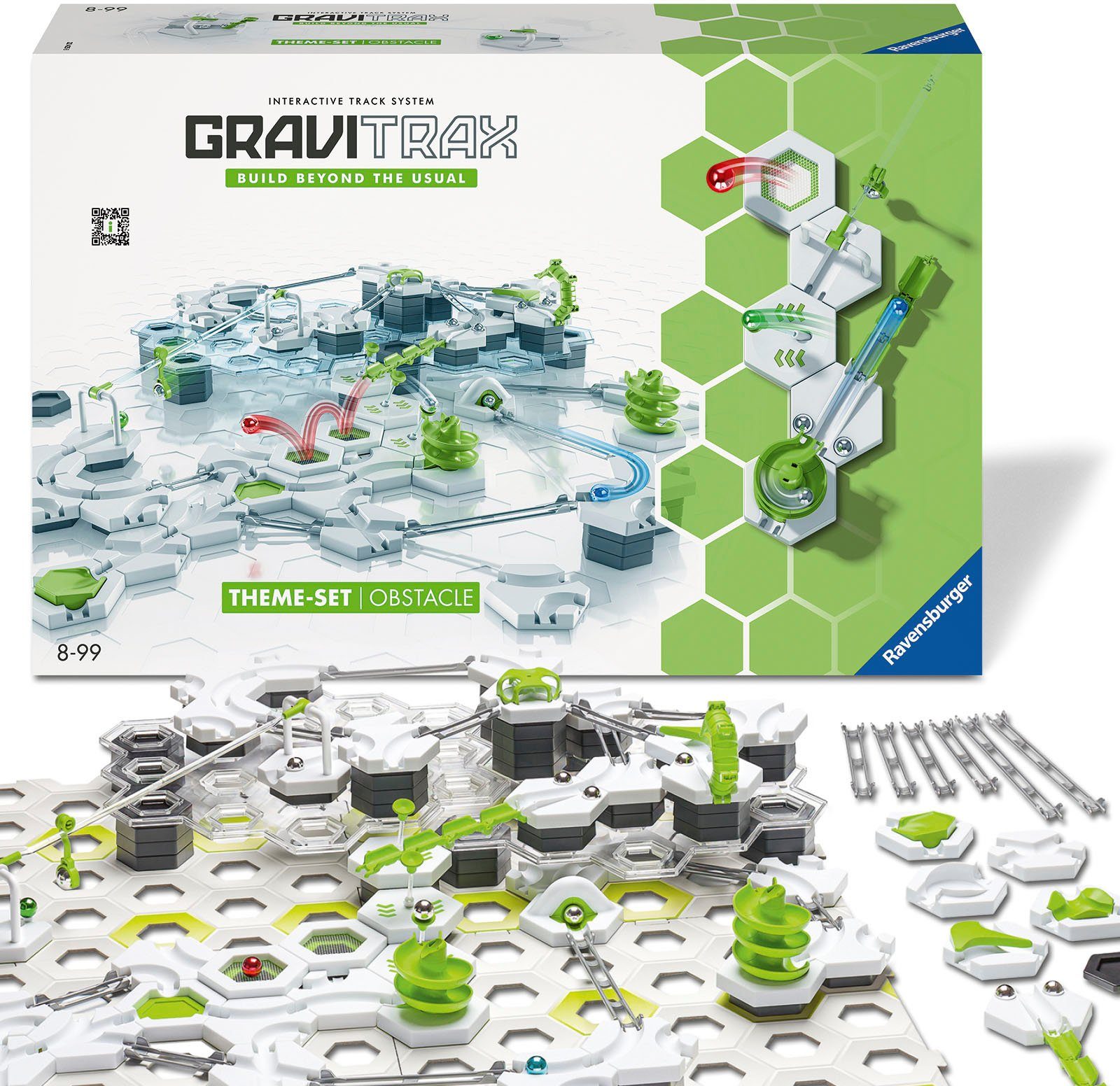 Ravensburger Kugelbahn-Bausatz GraviTrax® Theme-Set Obstacle, Made in Europe, FSC® - schützt Wald - weltweit