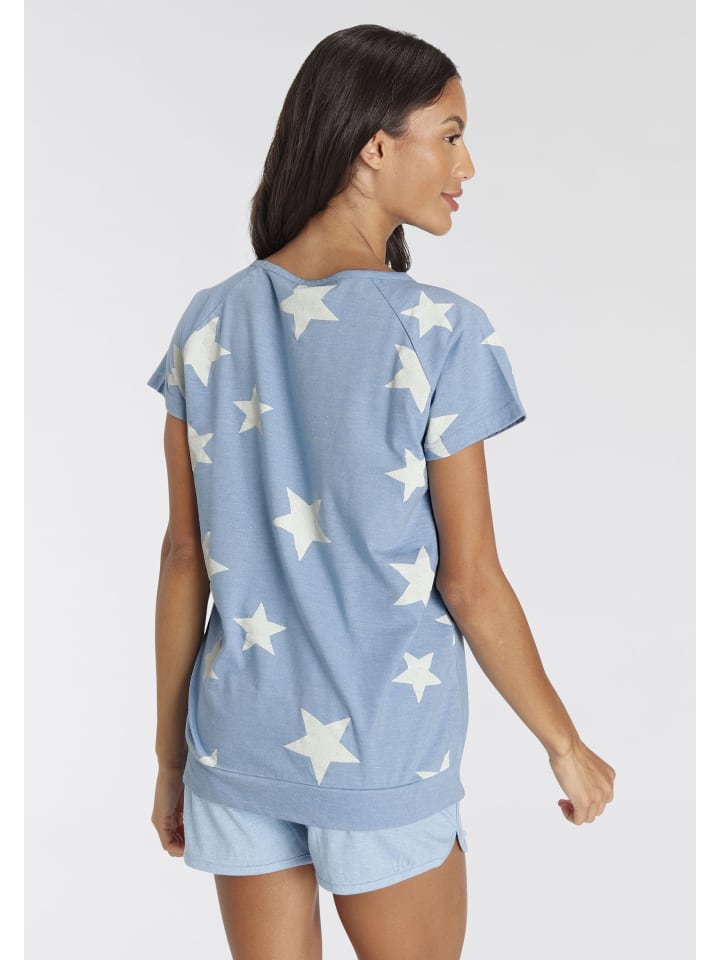 VIVANCE DREAMS Shorty in hellblau-marine- Sterne günstig kaufen