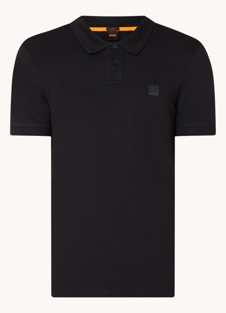 Polo HUGO BOSS Passenger slim fit com logotipo