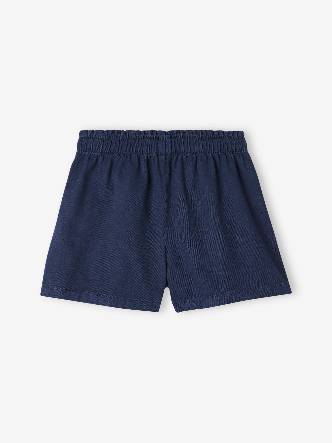 Vertbaudet Mädchen Shorts mit Schlupfbund - pastellgelb