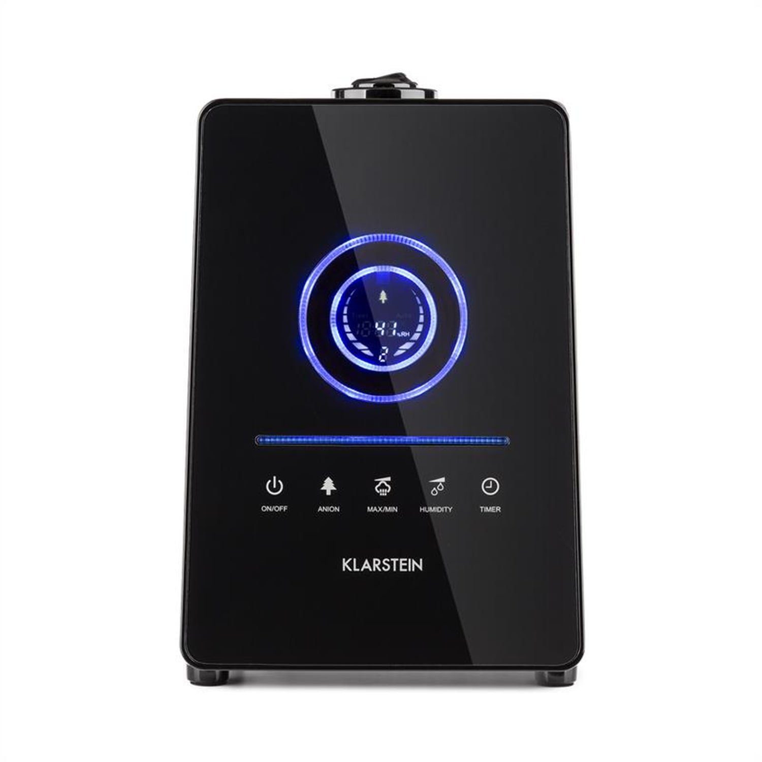 Klarstein Luftbefeuchter Monaco Digitaler Ultraschall-Luftbefeuchter schwarz, 6 l Wassertank