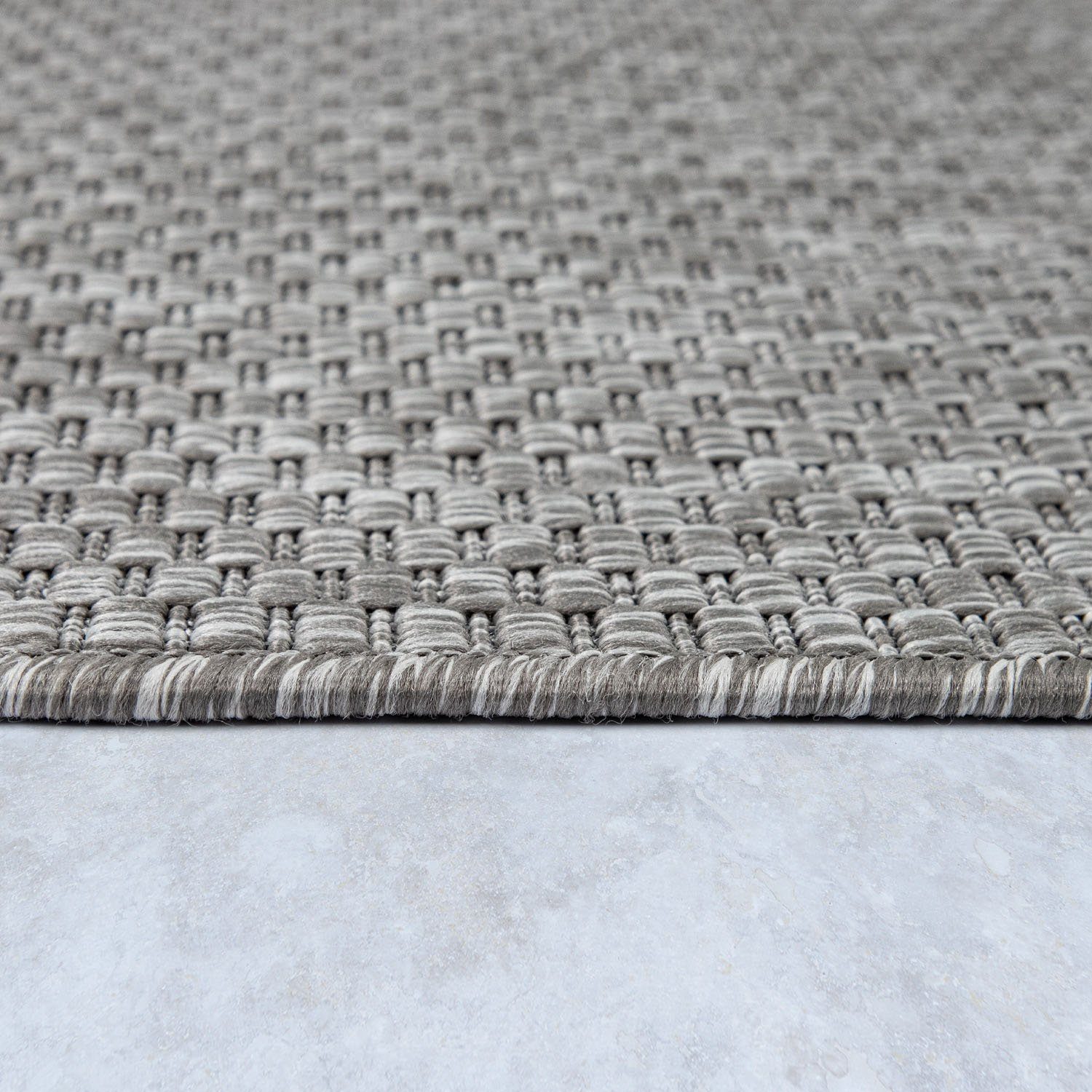 Teppich Venedig, Home affaire, rechteckig, Höhe: 4 mm, Flachgewebe, Sisal-Optik, meliert, UV-beständig, Outdoor geeignet