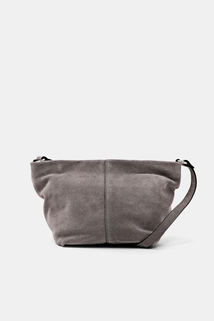 Kleine Schultertasche aus Veloursleder
