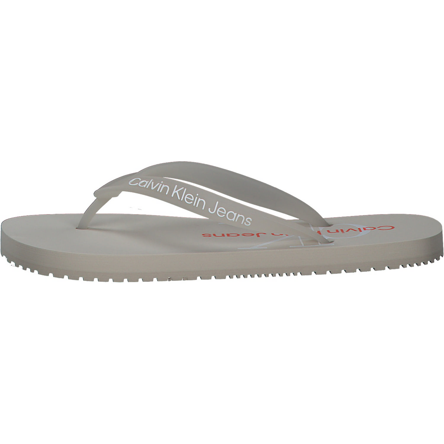 Calvin Klein YW0YW00098, Zehentrenner, Damen, Grau