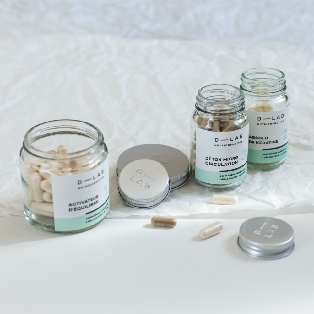 D-Lab Nutricosmetics Programme Masse-Capillaire Chute & Cheveux affinés