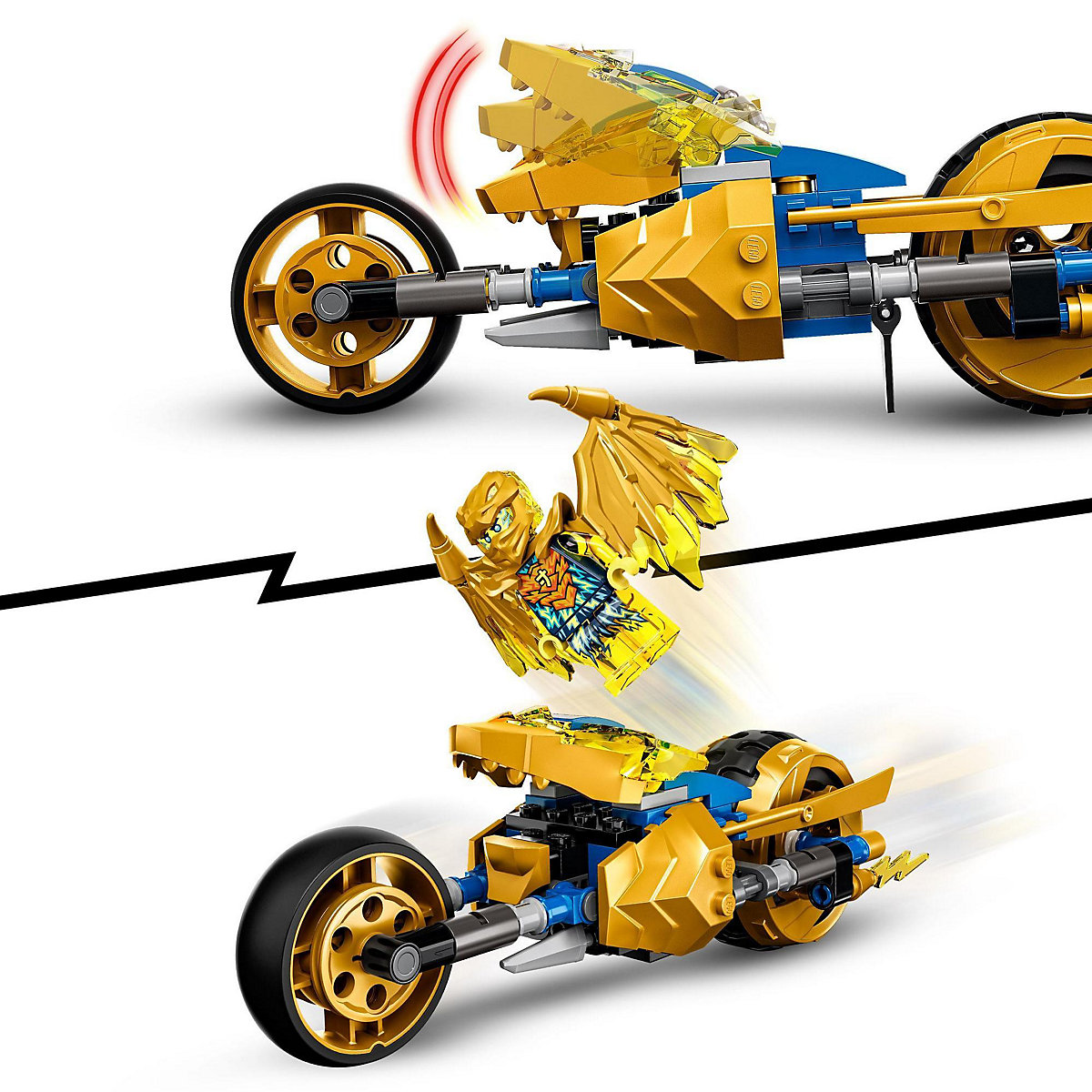 LEGO® Ninjago 71768 Jays Golddrachen-Motorrad