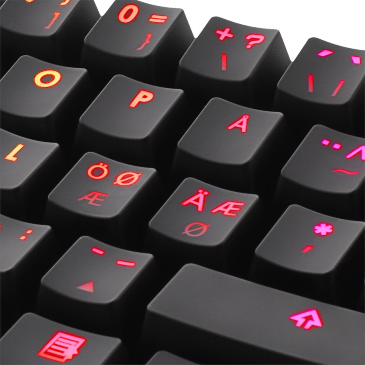 DELTACO Mechanische Mini Gaming Tastatur GAM-075-D Gaming-Tastatur (RGB-LED-Beleuchtung, 100% Anti-Ghosting N-Key-Rollover, Farbe schwarz)