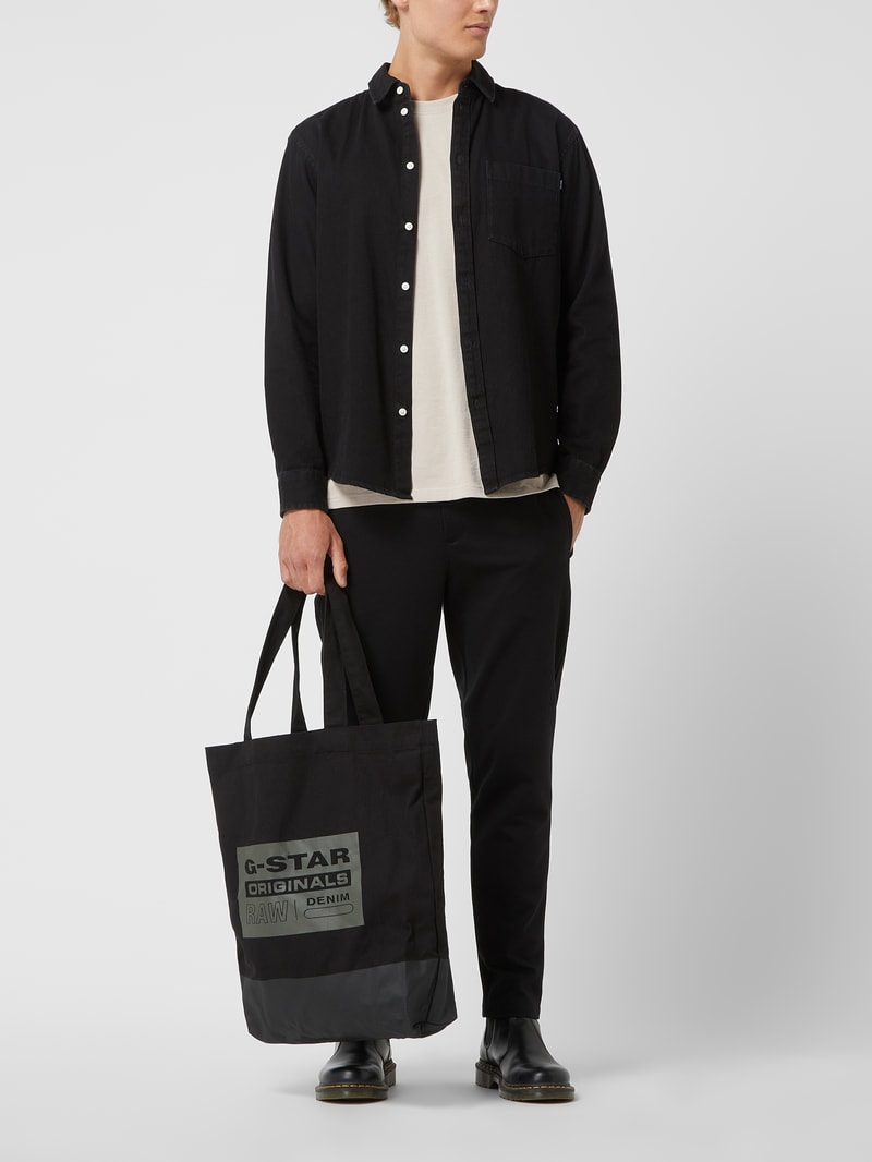 Tote Bag aus Baumwolle in schwarz