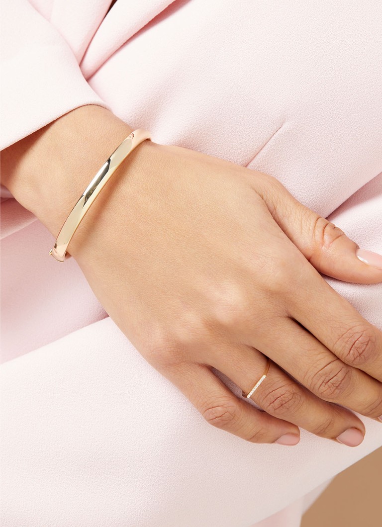 Diamond Point  Geelgouden bangle (M)