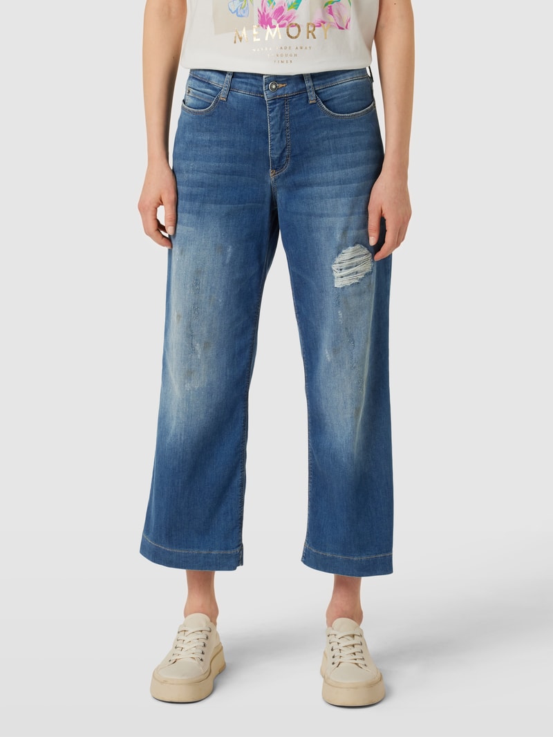 Culotte im Destroyed-Look Modell 'DREAM' in dunkelblau