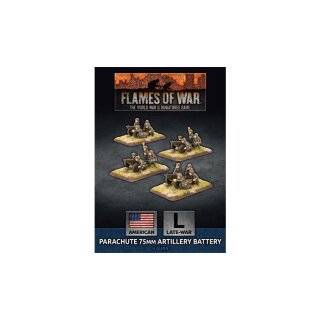 Parachute 75mm Artillery Battery  (x4 Plastic)