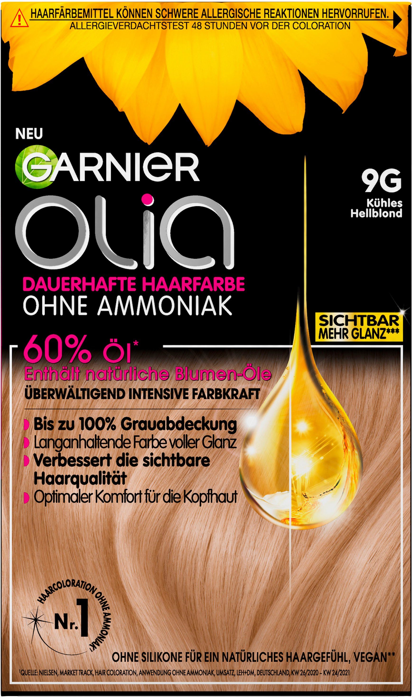 GARNIER Coloration OLIA DE 9G LIGHT GREIGE, Set, 3-tlg.