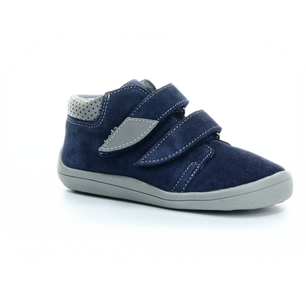 Beda Lucas mit Membran (BF 0001/W/M/02) dunkelblaue Barfuß-Stiefeletten