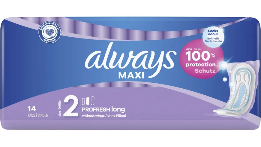 Always MAXI Damenbinden ProFresh Long 14ST